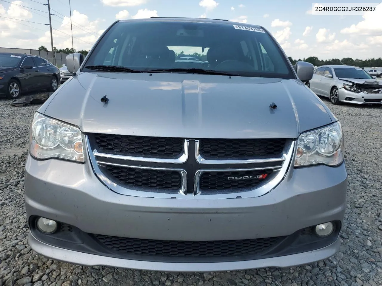 2018 Dodge Grand Caravan Sxt VIN: 2C4RDGCG2JR326287 Lot: 67383764