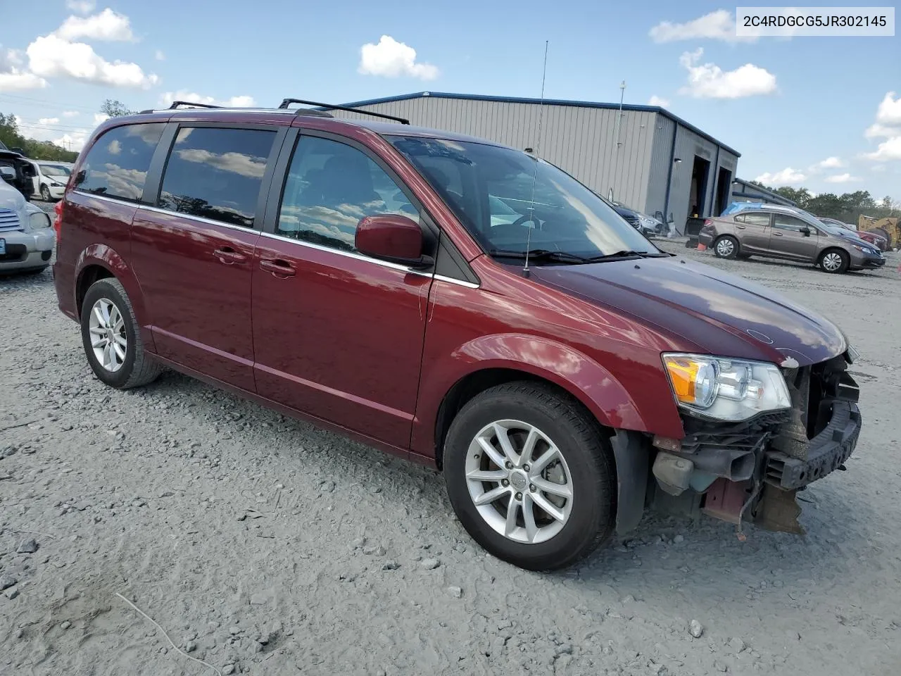 2018 Dodge Grand Caravan Sxt VIN: 2C4RDGCG5JR302145 Lot: 69279424