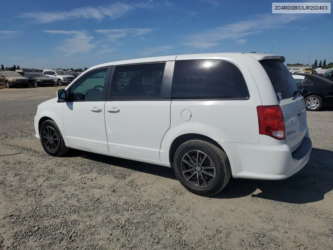 2018 Dodge Grand Caravan Se VIN: 2C4RDGBG3JR202403 Lot: 69968645