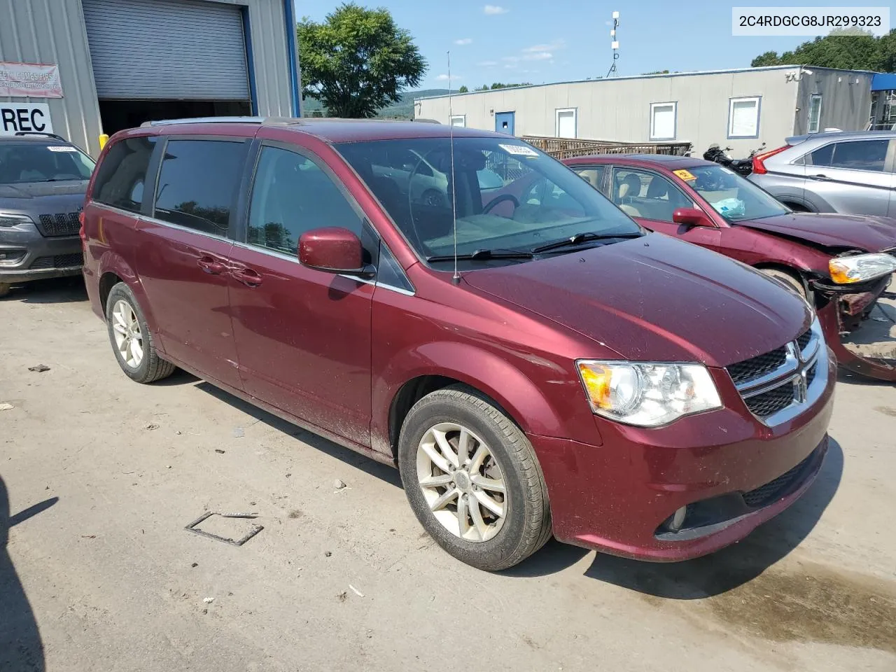 2018 Dodge Grand Caravan Sxt VIN: 2C4RDGCG8JR299323 Lot: 70029534