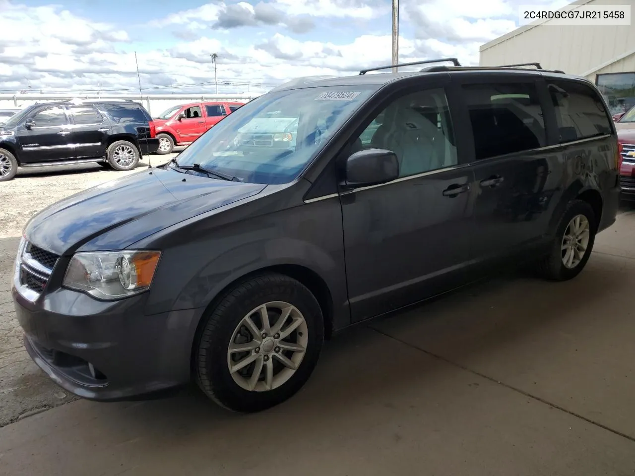 2018 Dodge Grand Caravan Sxt VIN: 2C4RDGCG7JR215458 Lot: 70479524