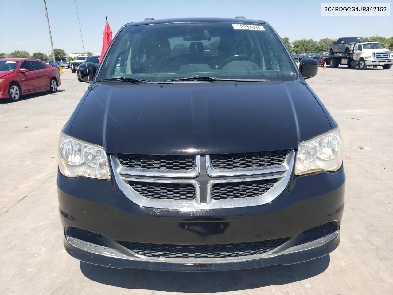 2018 Dodge Grand Caravan Sxt VIN: 2C4RDGCG4JR342152 Lot: 70587894