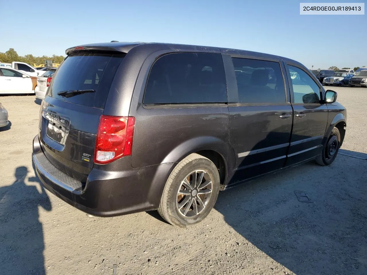 2018 Dodge Grand Caravan Gt VIN: 2C4RDGEG0JR189413 Lot: 70655424