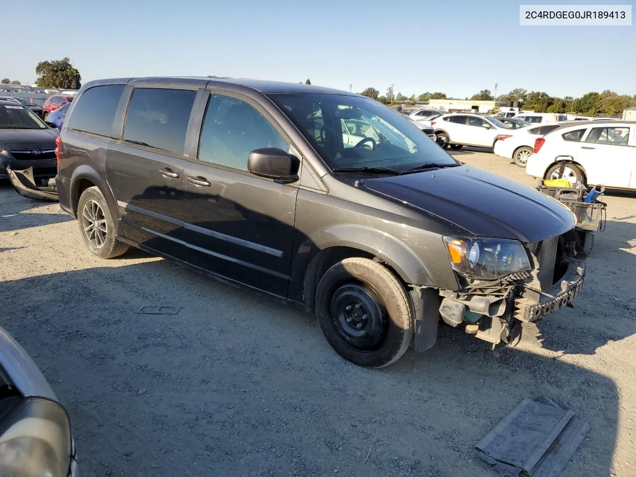 2018 Dodge Grand Caravan Gt VIN: 2C4RDGEG0JR189413 Lot: 70655424