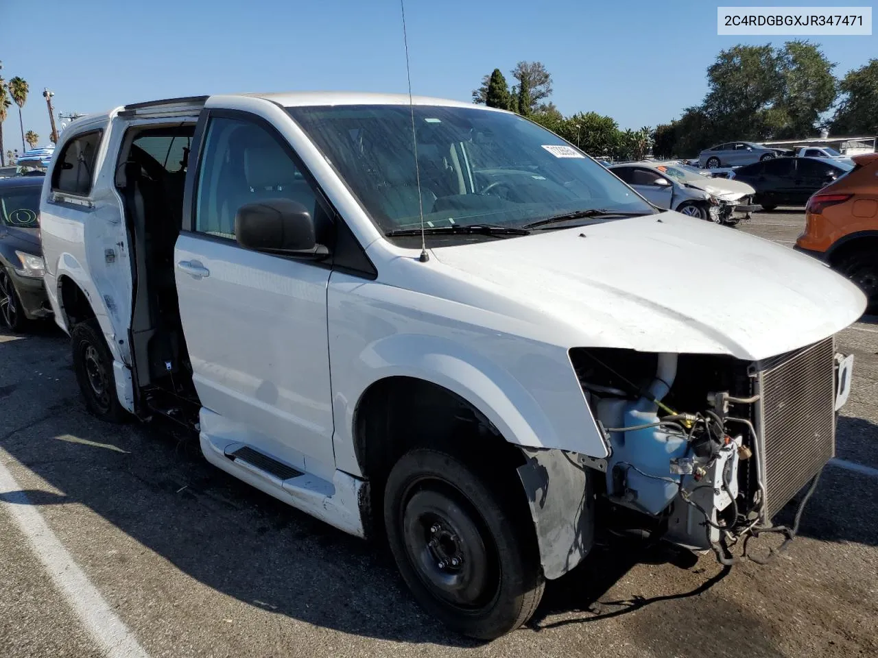 2018 Dodge Grand Caravan Se VIN: 2C4RDGBGXJR347471 Lot: 71226954