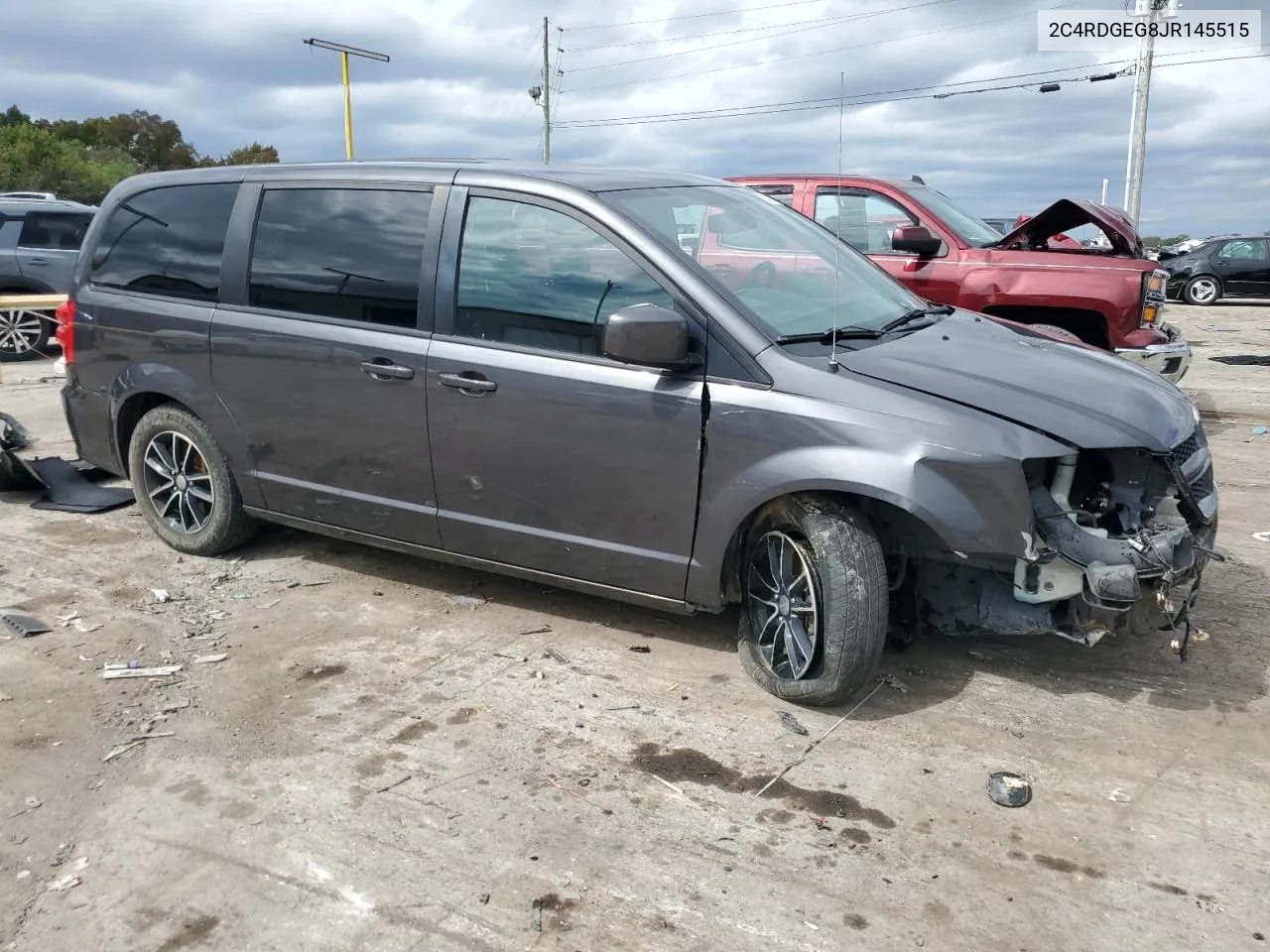 2018 Dodge Grand Caravan Gt VIN: 2C4RDGEG8JR145515 Lot: 71544424