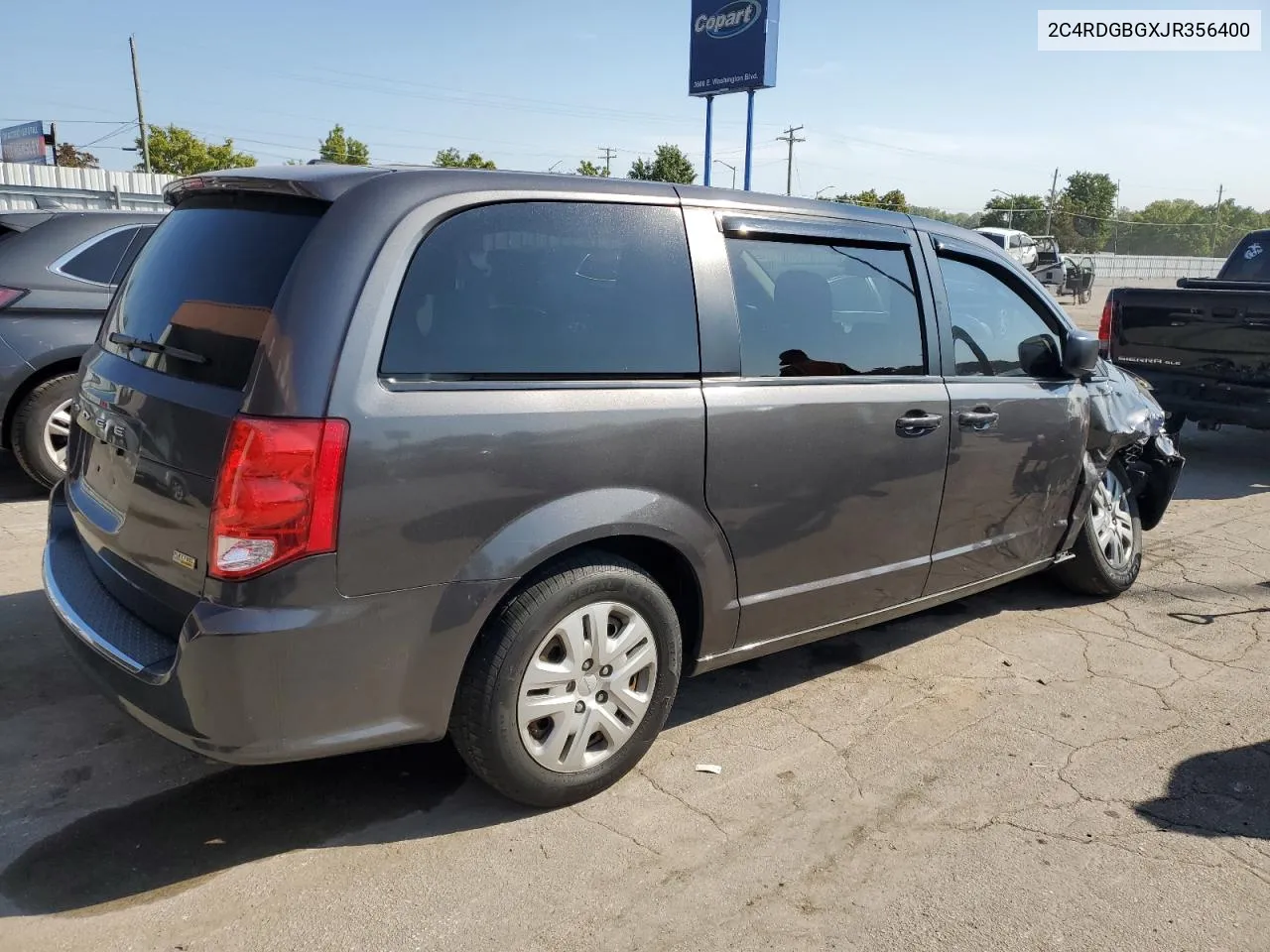 2018 Dodge Grand Caravan Se VIN: 2C4RDGBGXJR356400 Lot: 72318084