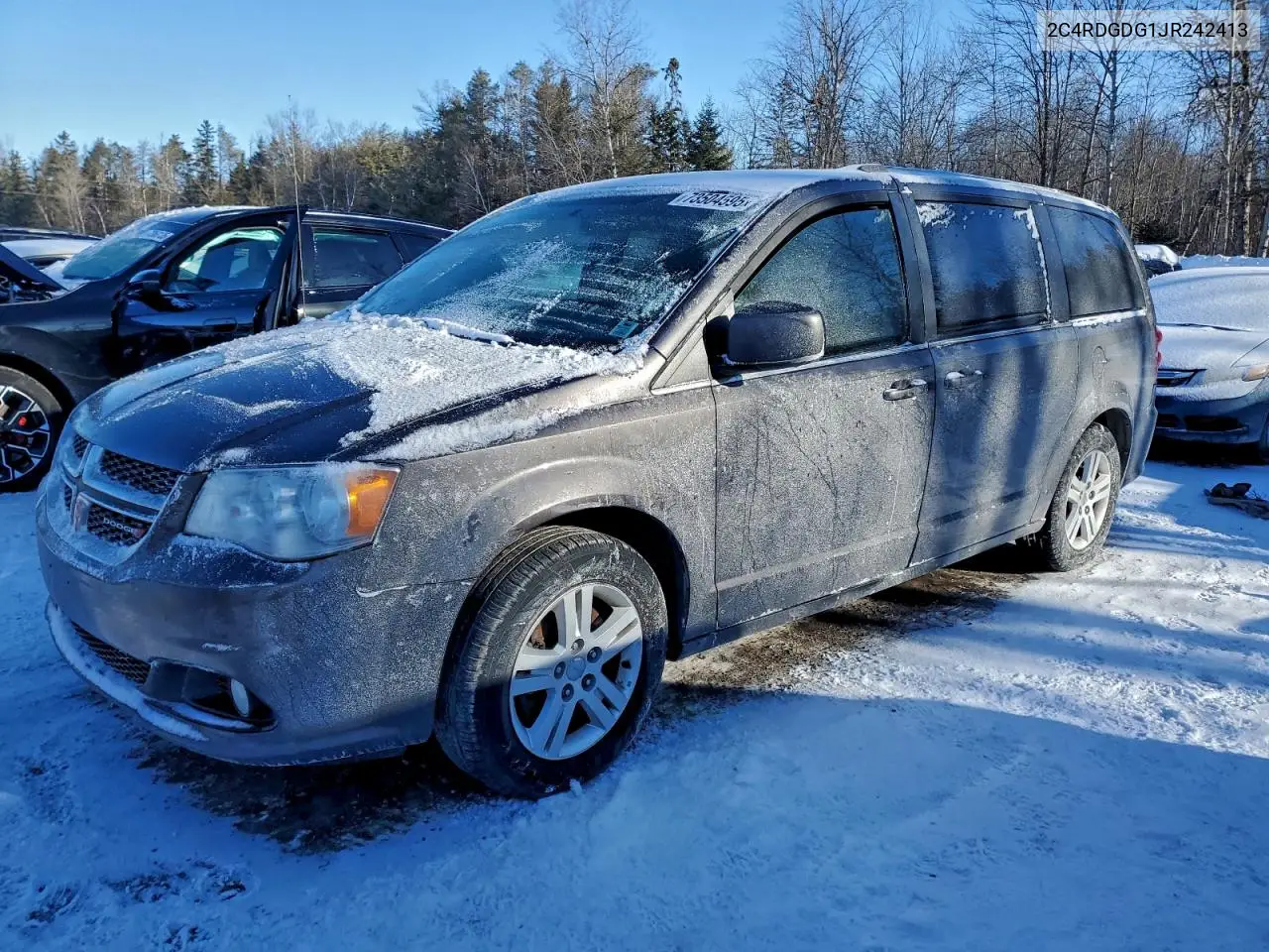 2C4RDGDG1JR242413 2018 Dodge Grand Caravan Crew