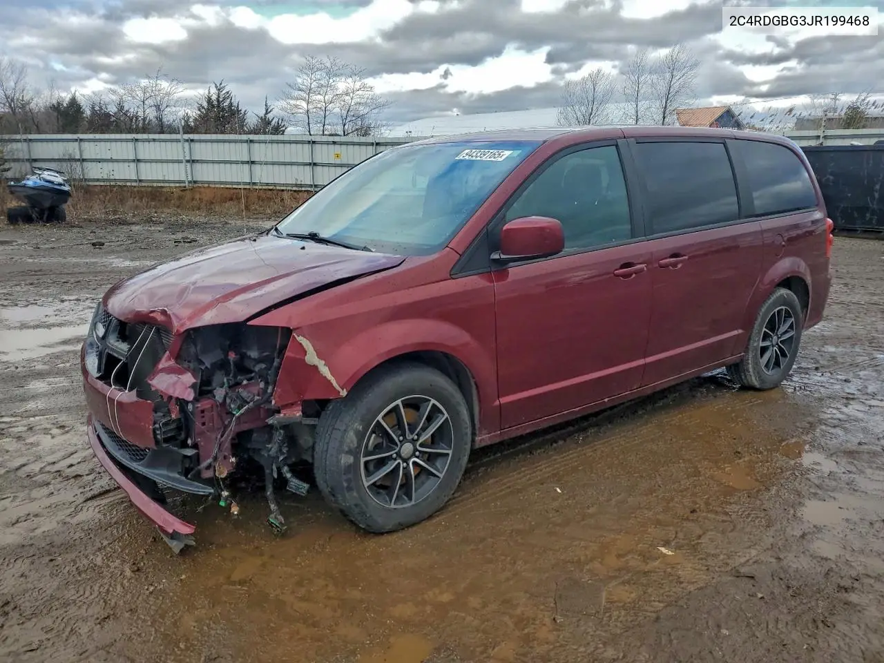 2C4RDGBG3JR199468 2018 Dodge Grand Caravan Se