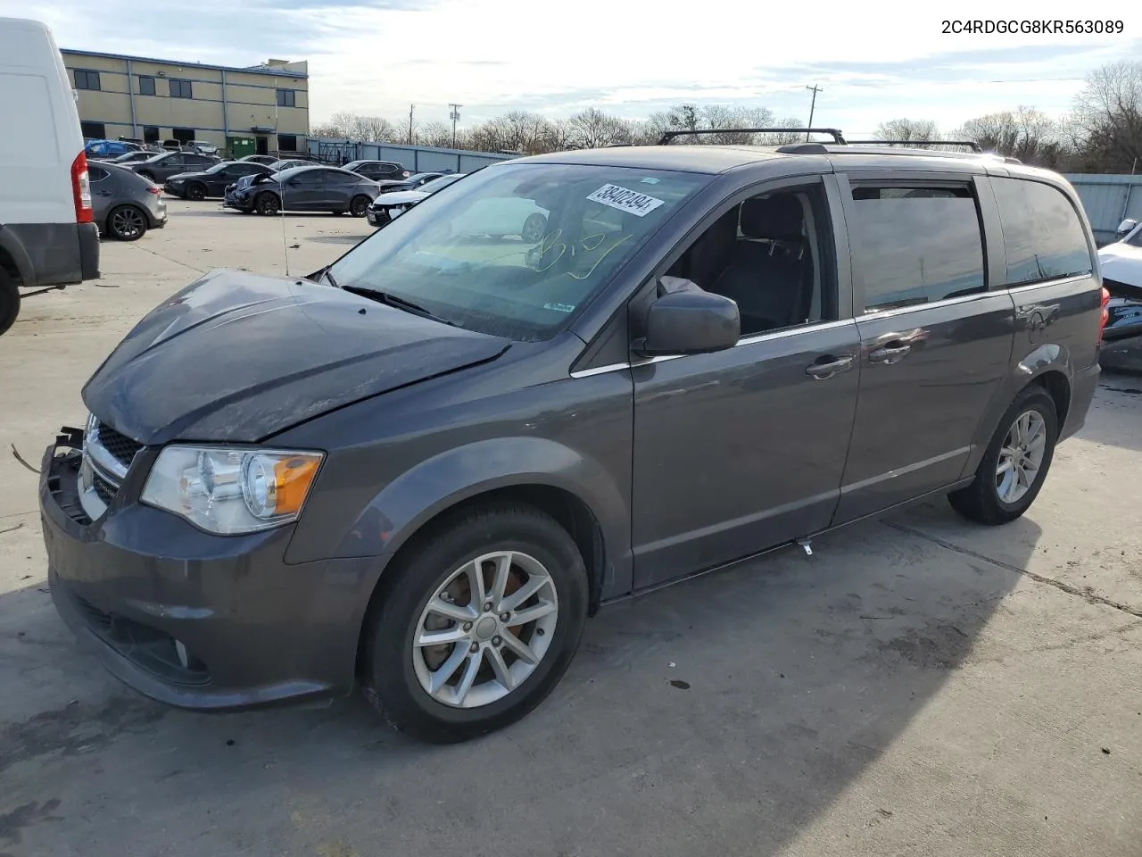 2019 Dodge Grand Caravan Sxt VIN: 2C4RDGCG8KR563089 Lot: 38402494