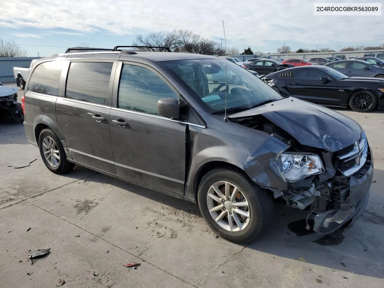 2019 Dodge Grand Caravan Sxt VIN: 2C4RDGCG8KR563089 Lot: 38402494