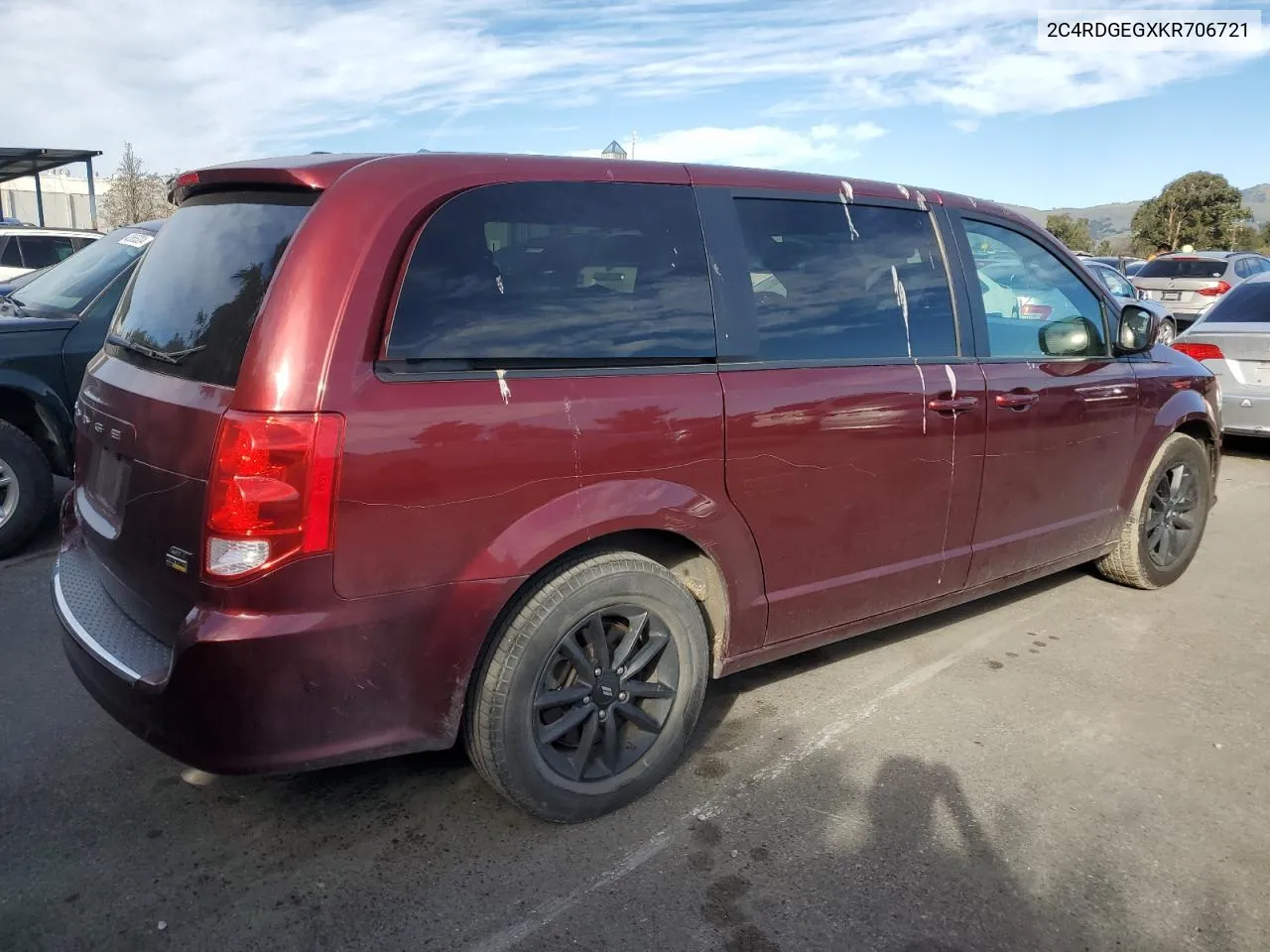 2C4RDGEGXKR706721 2019 Dodge Grand Caravan Gt