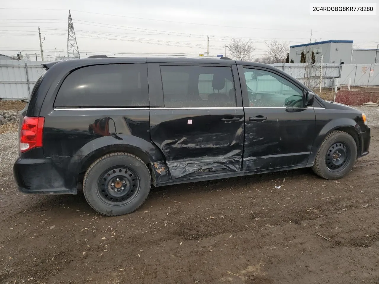 2019 Dodge Grand Caravan Se VIN: 2C4RDGBG8KR778280 Lot: 43564634