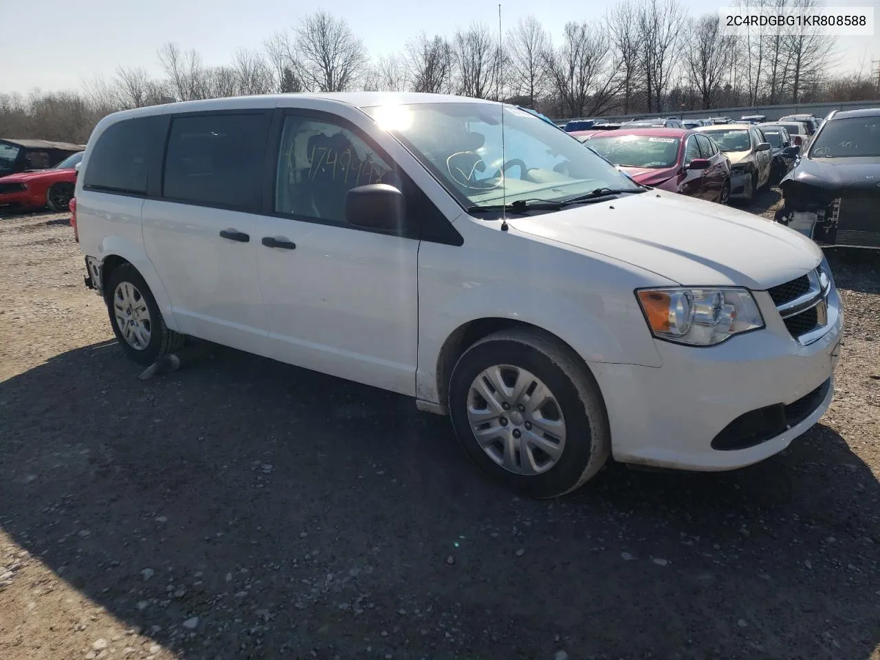 2019 Dodge Grand Caravan Se VIN: 2C4RDGBG1KR808588 Lot: 45474994