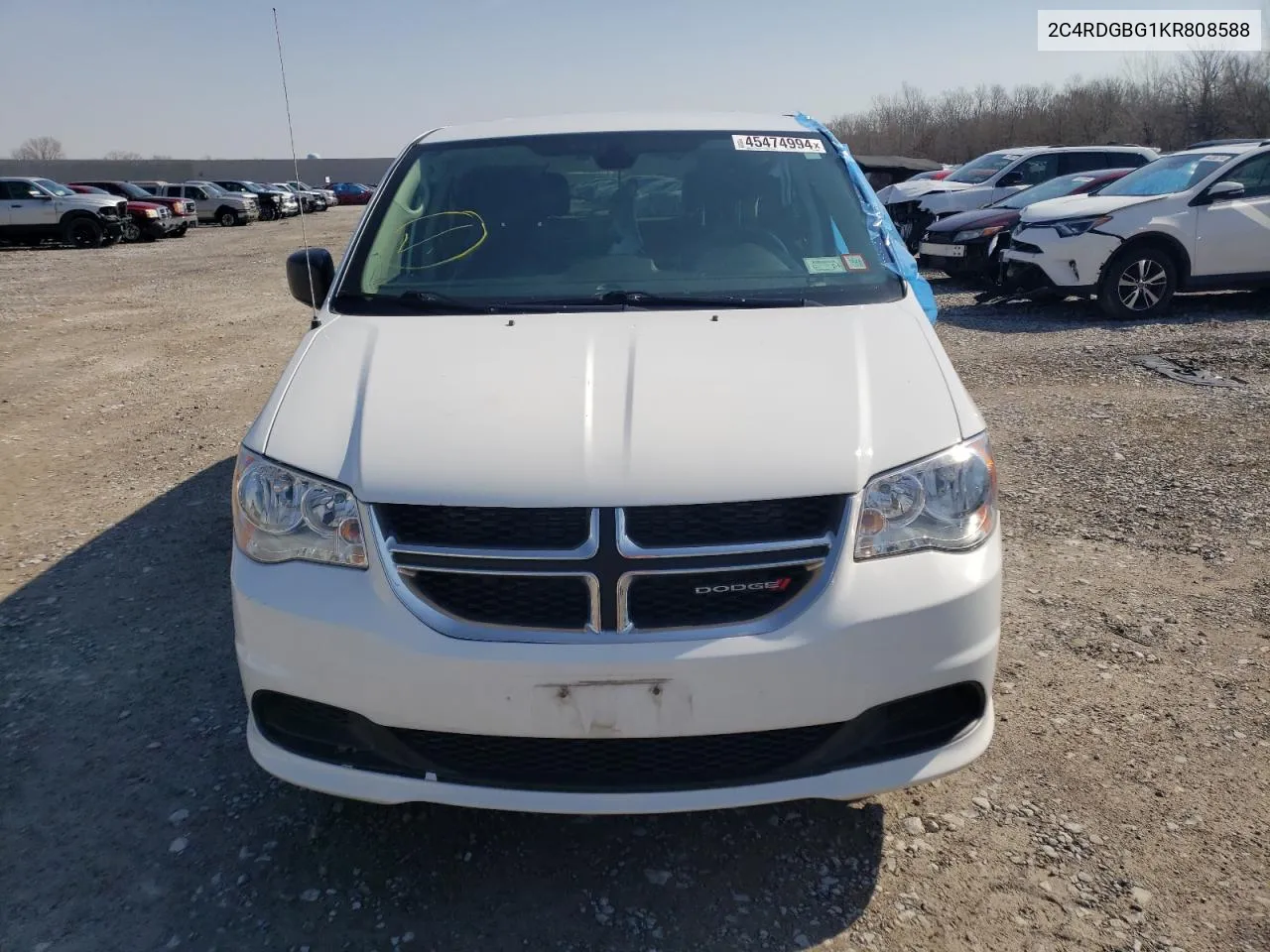 2019 Dodge Grand Caravan Se VIN: 2C4RDGBG1KR808588 Lot: 45474994