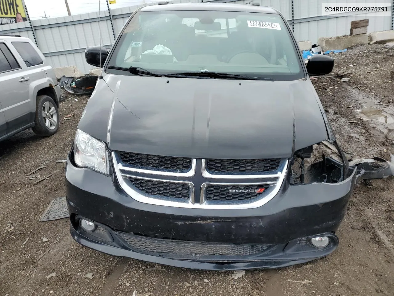 2019 Dodge Grand Caravan Sxt VIN: 2C4RDGCG9KR775791 Lot: 48613324