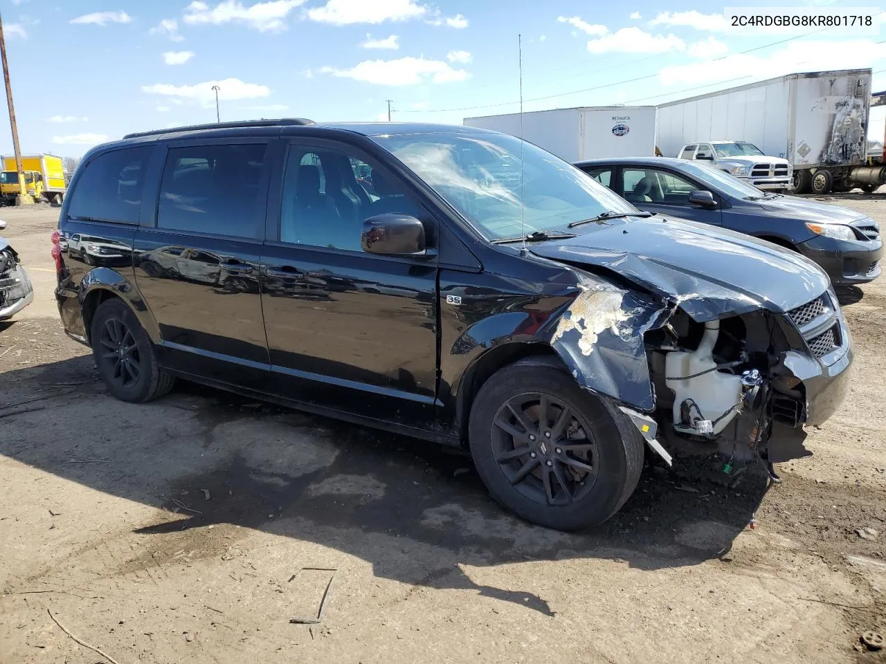 2019 Dodge Grand Caravan Se VIN: 2C4RDGBG8KR801718 Lot: 48742454