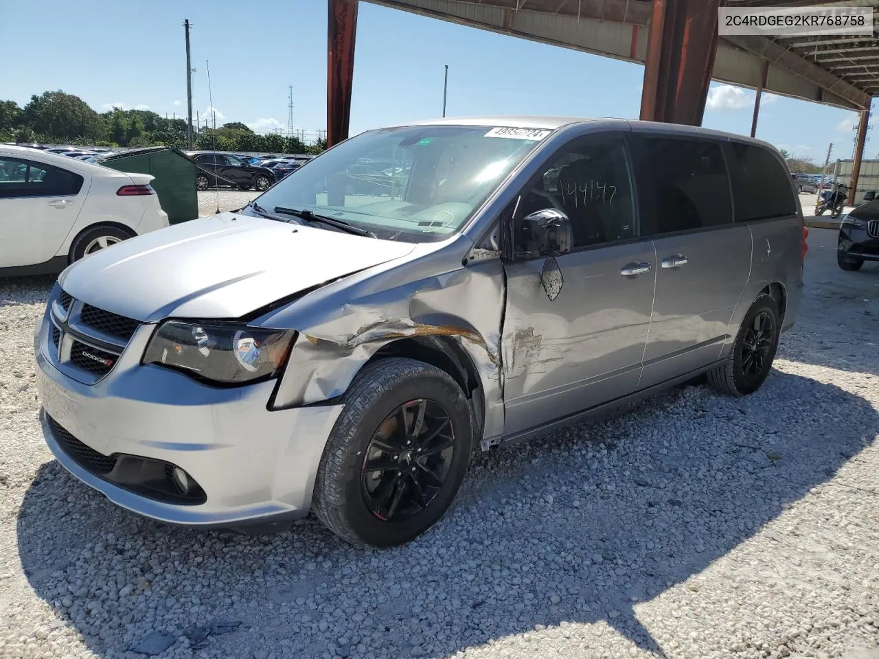 2C4RDGEG2KR768758 2019 Dodge Grand Caravan Gt