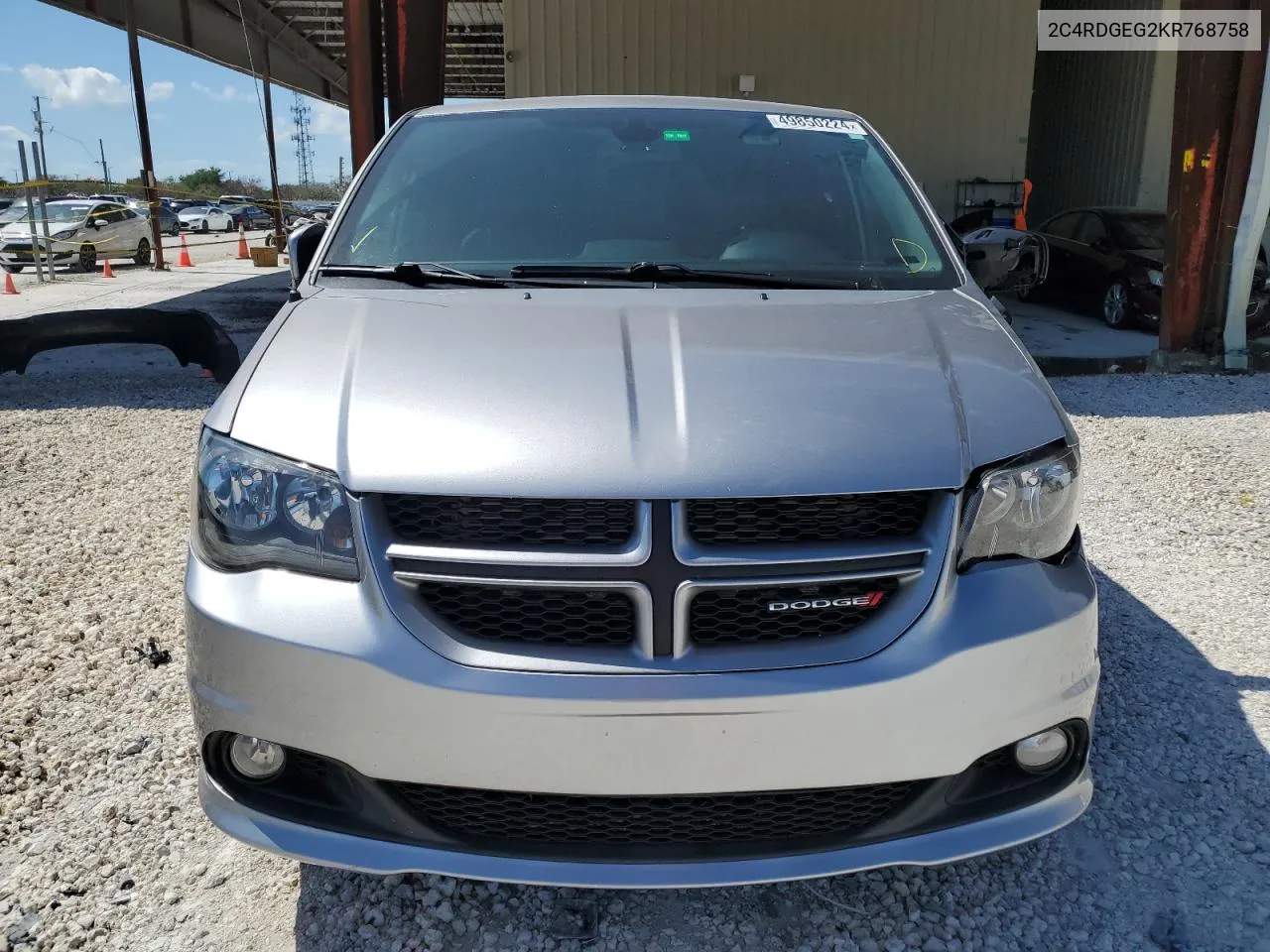 2019 Dodge Grand Caravan Gt VIN: 2C4RDGEG2KR768758 Lot: 49850224