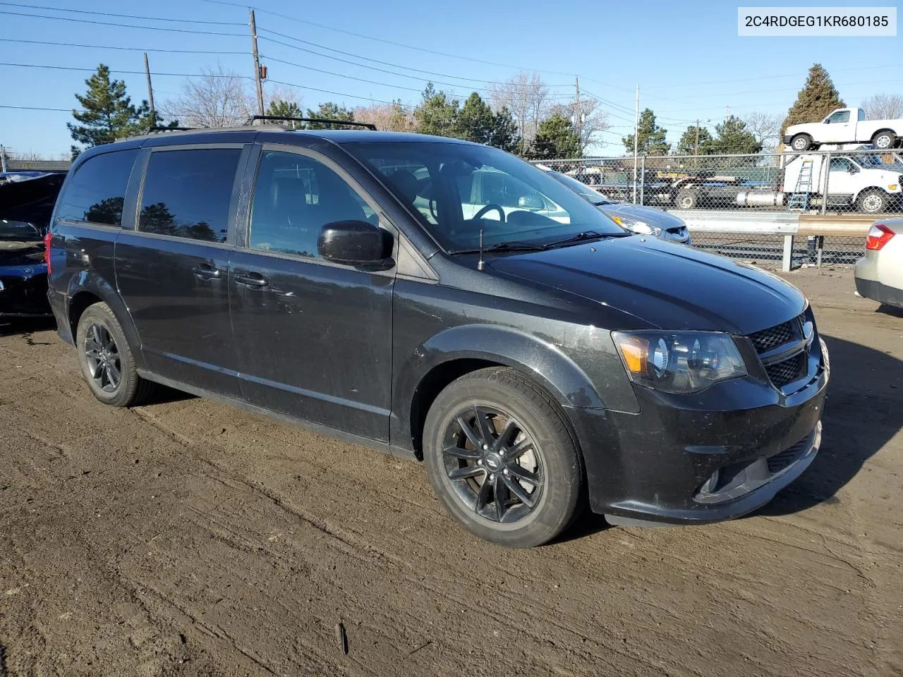 2019 Dodge Grand Caravan Gt VIN: 2C4RDGEG1KR680185 Lot: 50277964