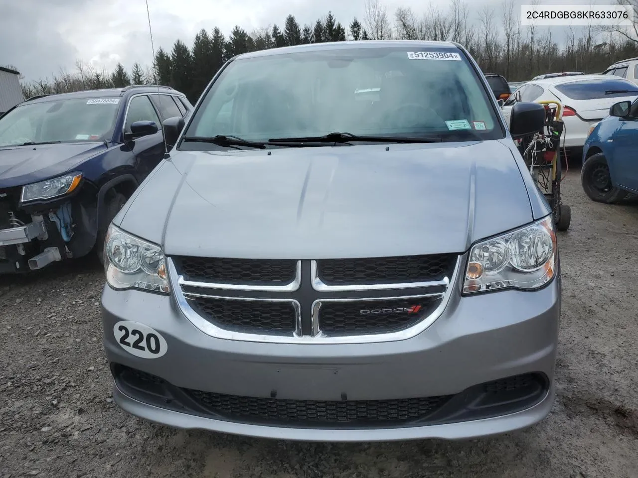 2019 Dodge Grand Caravan Se VIN: 2C4RDGBG8KR633076 Lot: 51253904