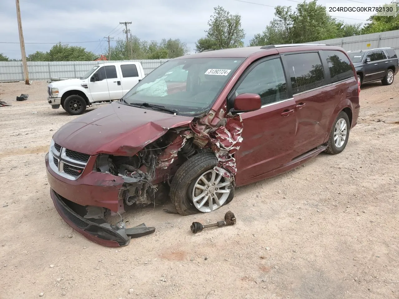 2C4RDGCG0KR782130 2019 Dodge Grand Caravan Sxt