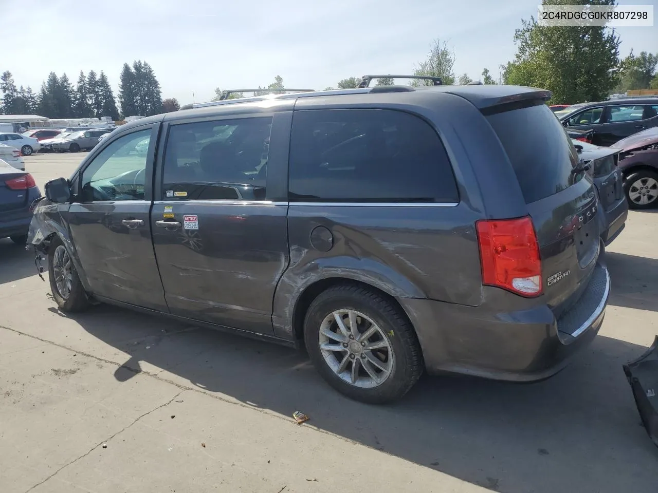 2019 Dodge Grand Caravan Sxt VIN: 2C4RDGCG0KR807298 Lot: 51486184