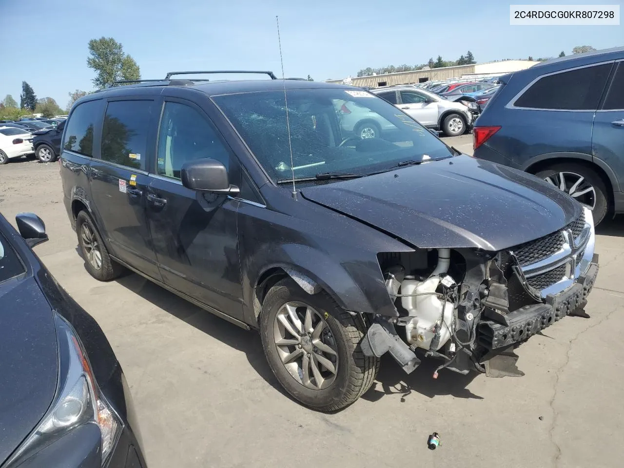 2C4RDGCG0KR807298 2019 Dodge Grand Caravan Sxt