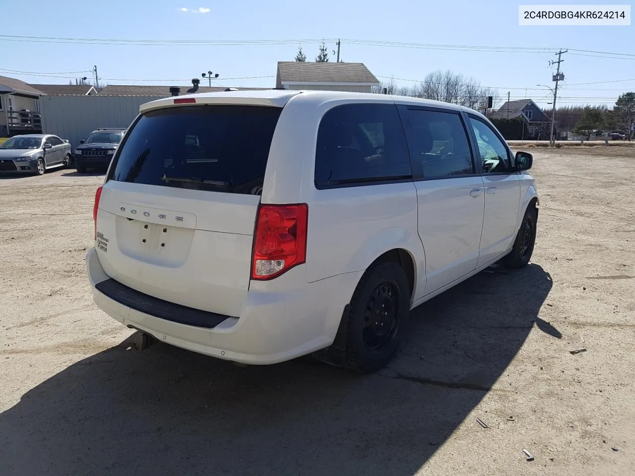 2019 Dodge Grand Caravan Se VIN: 2C4RDGBG4KR624214 Lot: 51719614