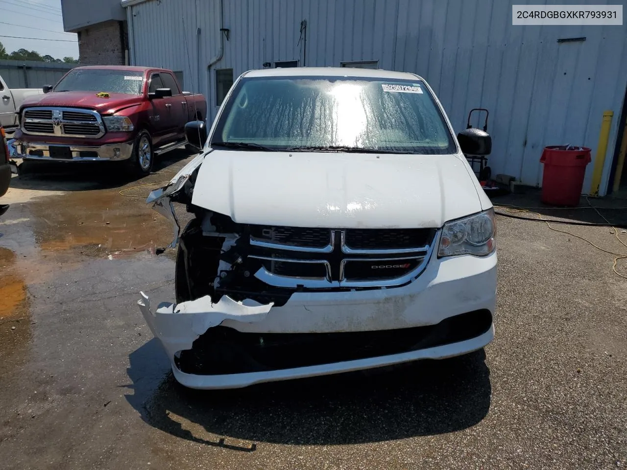 2019 Dodge Grand Caravan Se VIN: 2C4RDGBGXKR793931 Lot: 52507294