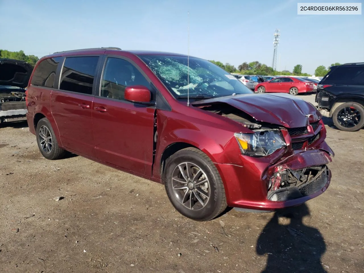 2019 Dodge Grand Caravan Gt VIN: 2C4RDGEG6KR563296 Lot: 52620684