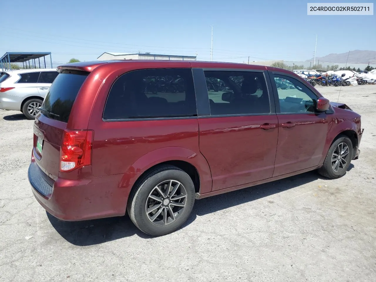 2019 Dodge Grand Caravan Sxt VIN: 2C4RDGCG2KR502711 Lot: 53123014