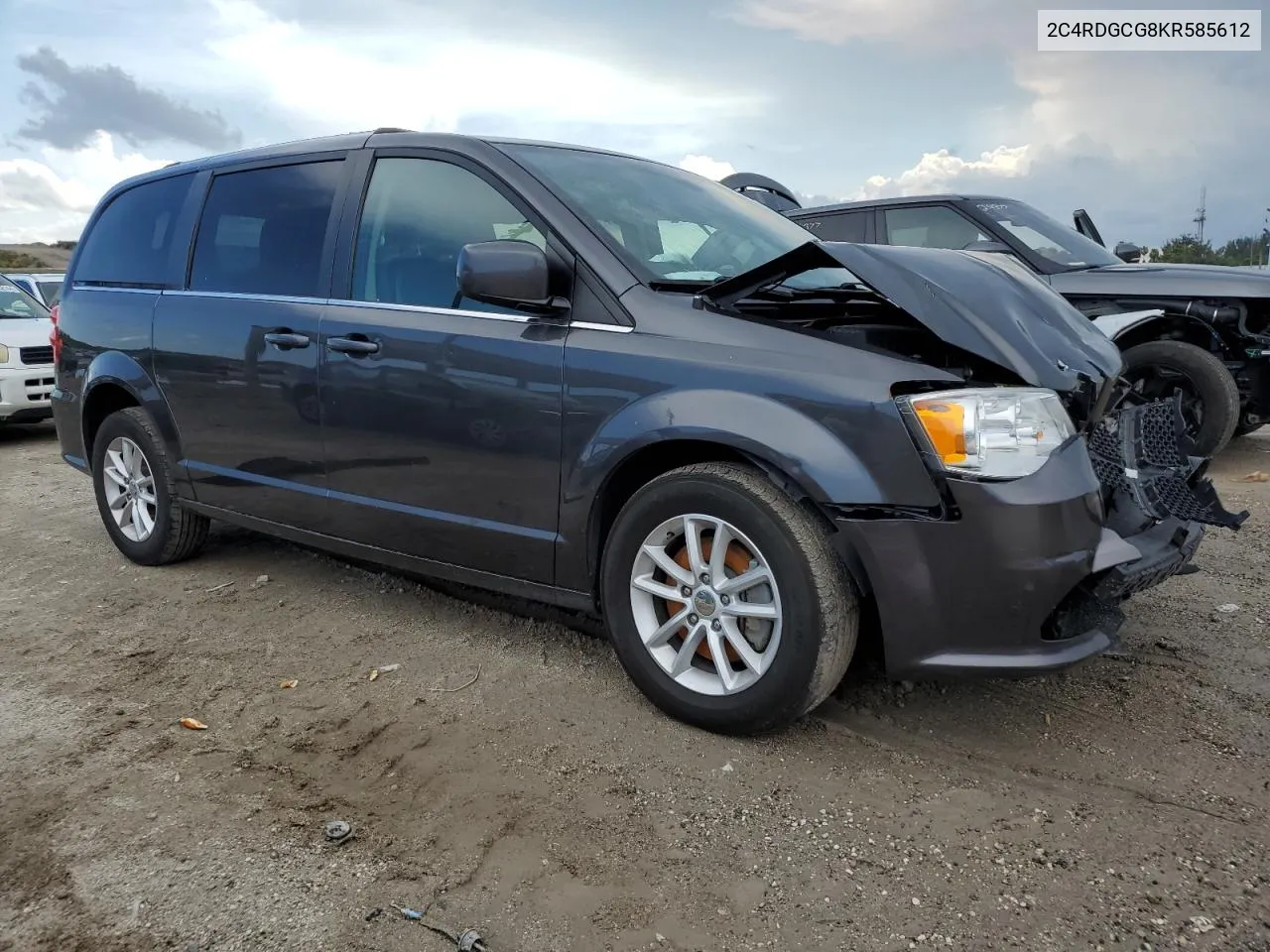 2019 Dodge Grand Caravan Sxt VIN: 2C4RDGCG8KR585612 Lot: 53382524