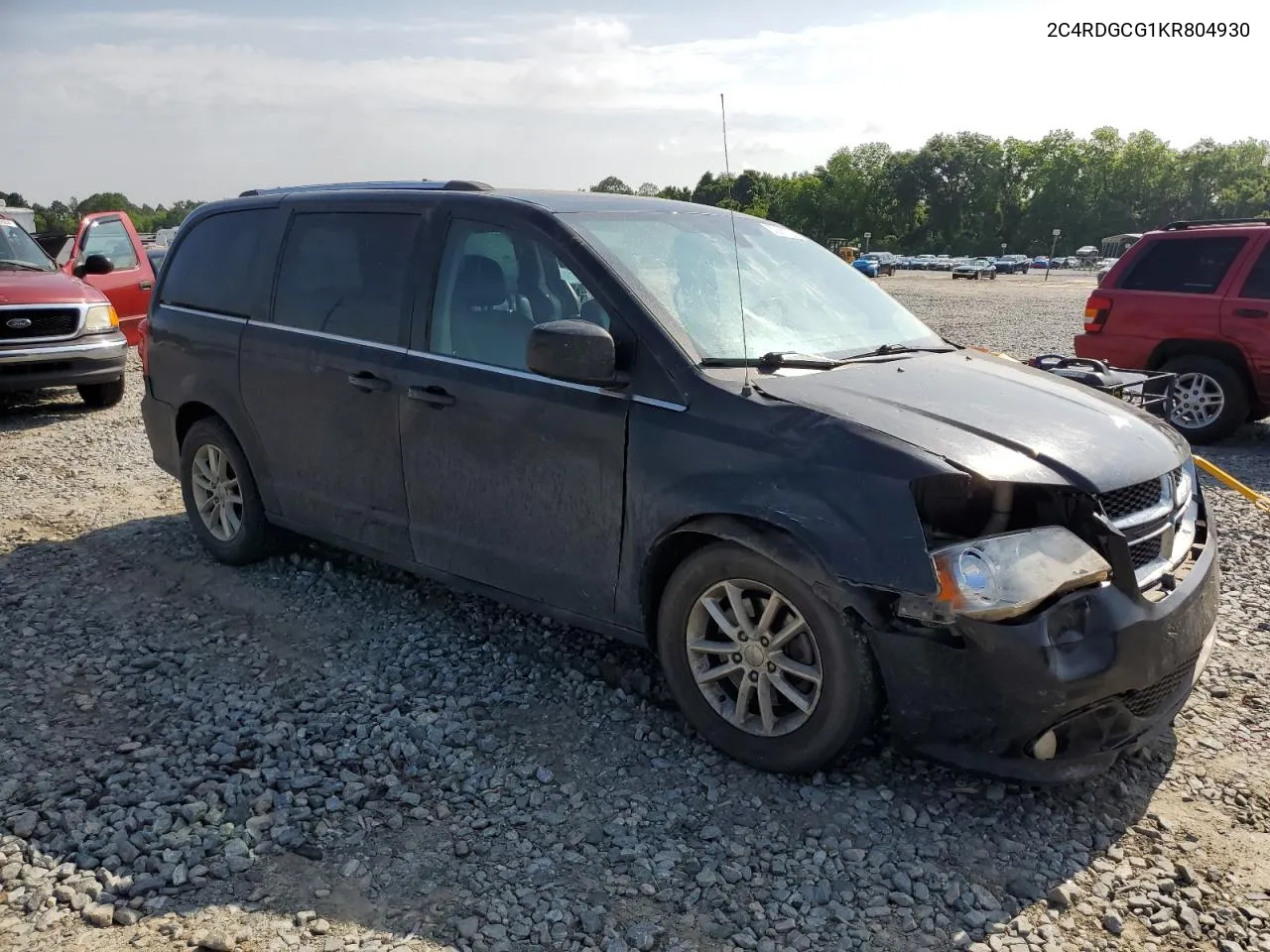 2019 Dodge Grand Caravan Sxt VIN: 2C4RDGCG1KR804930 Lot: 53581764