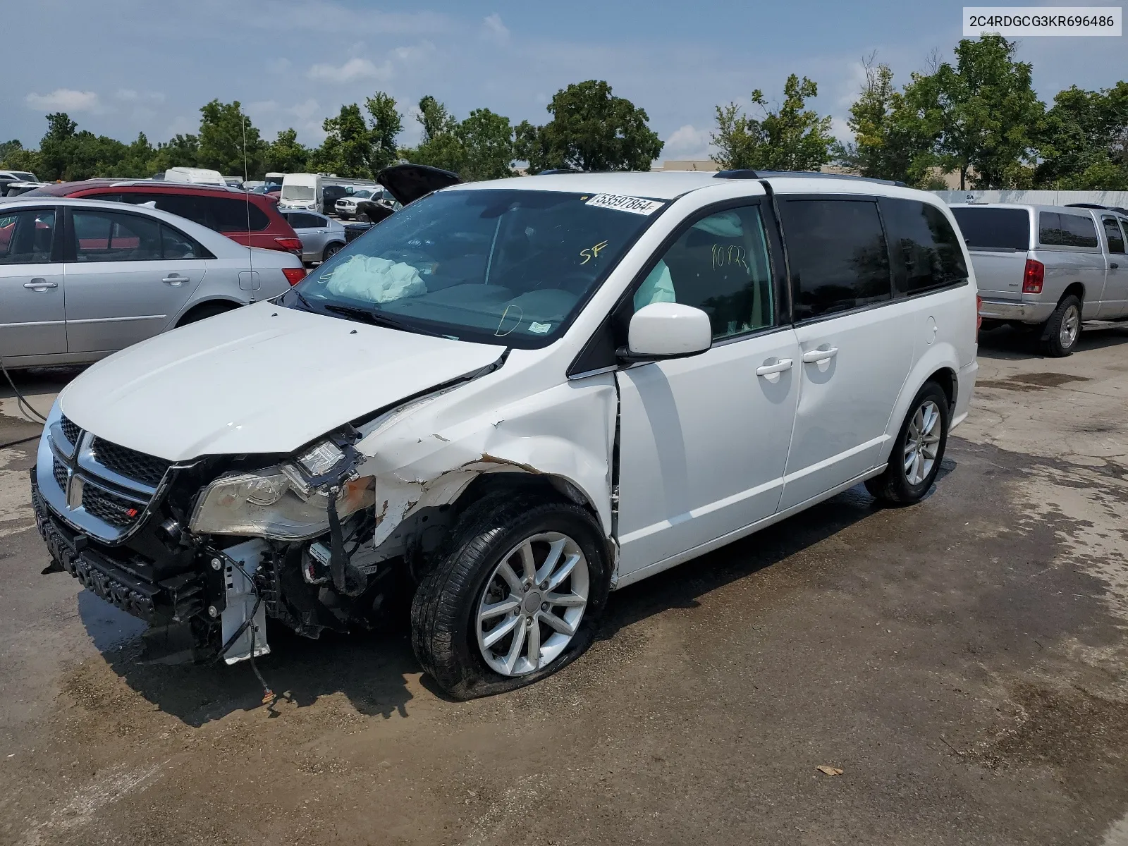 2C4RDGCG3KR696486 2019 Dodge Grand Caravan Sxt