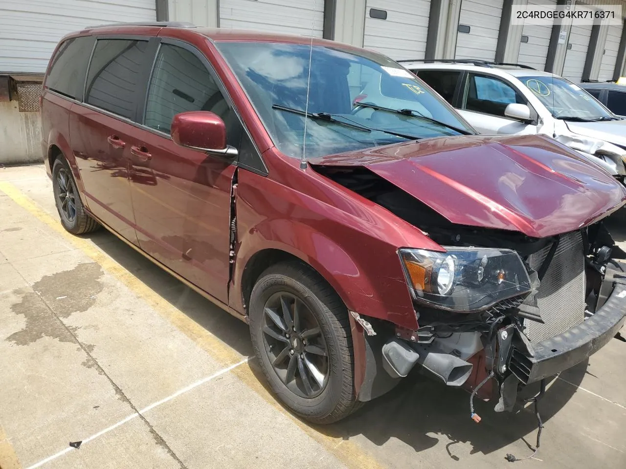 2019 Dodge Grand Caravan Gt VIN: 2C4RDGEG4KR716371 Lot: 53889134