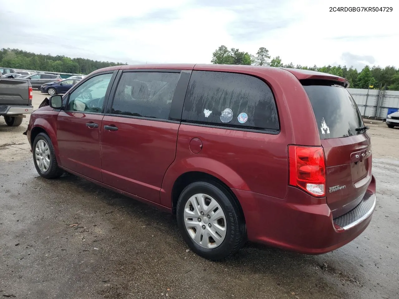 2019 Dodge Grand Caravan Se VIN: 2C4RDGBG7KR504729 Lot: 54225244