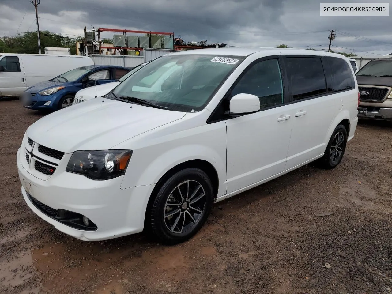 2019 Dodge Grand Caravan Gt VIN: 2C4RDGEG4KR536906 Lot: 54286534