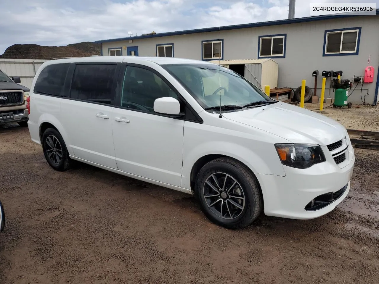 2019 Dodge Grand Caravan Gt VIN: 2C4RDGEG4KR536906 Lot: 54286534