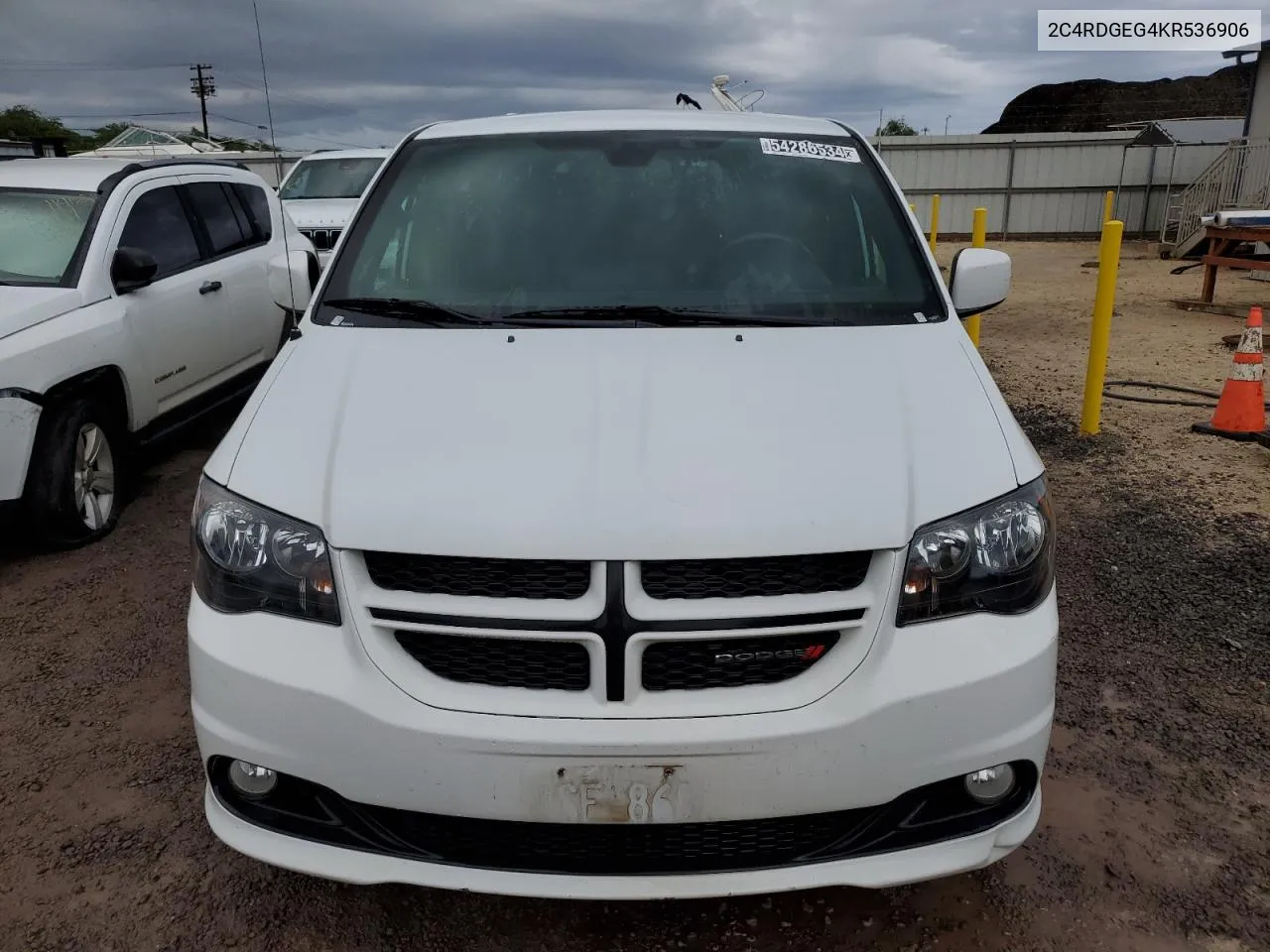 2019 Dodge Grand Caravan Gt VIN: 2C4RDGEG4KR536906 Lot: 54286534