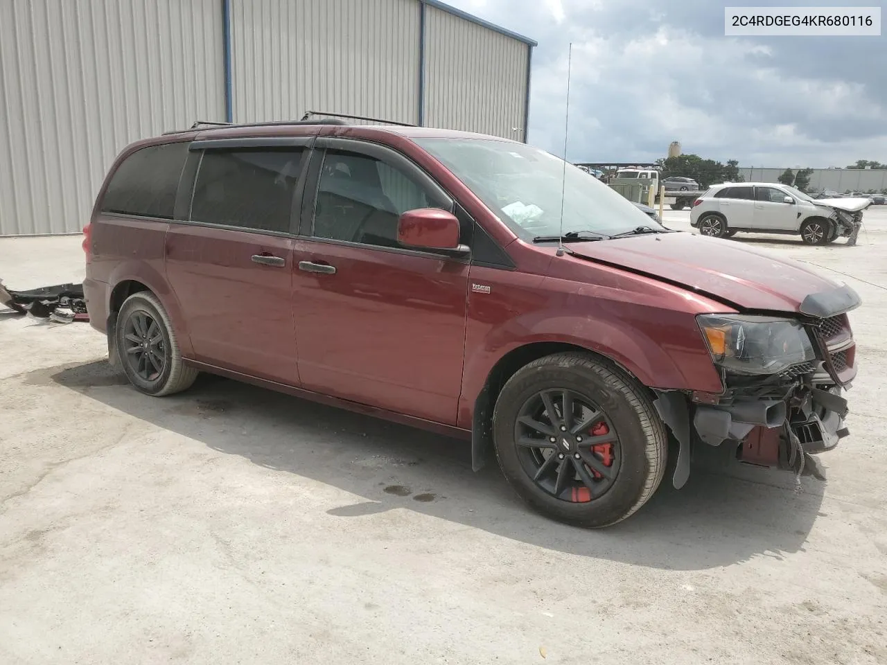 2019 Dodge Grand Caravan Gt VIN: 2C4RDGEG4KR680116 Lot: 54499514