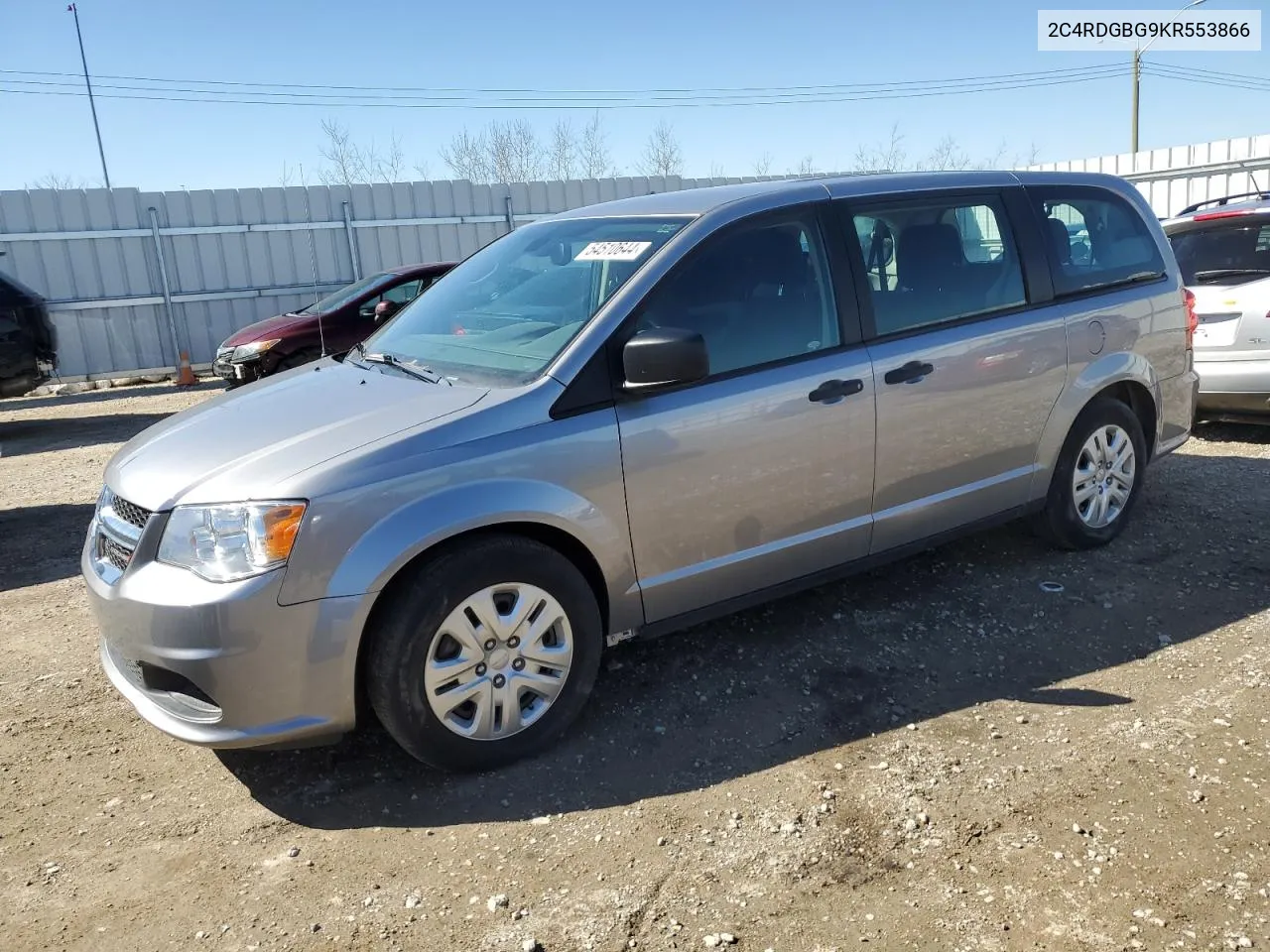 2019 Dodge Grand Caravan Se VIN: 2C4RDGBG9KR553866 Lot: 54510644