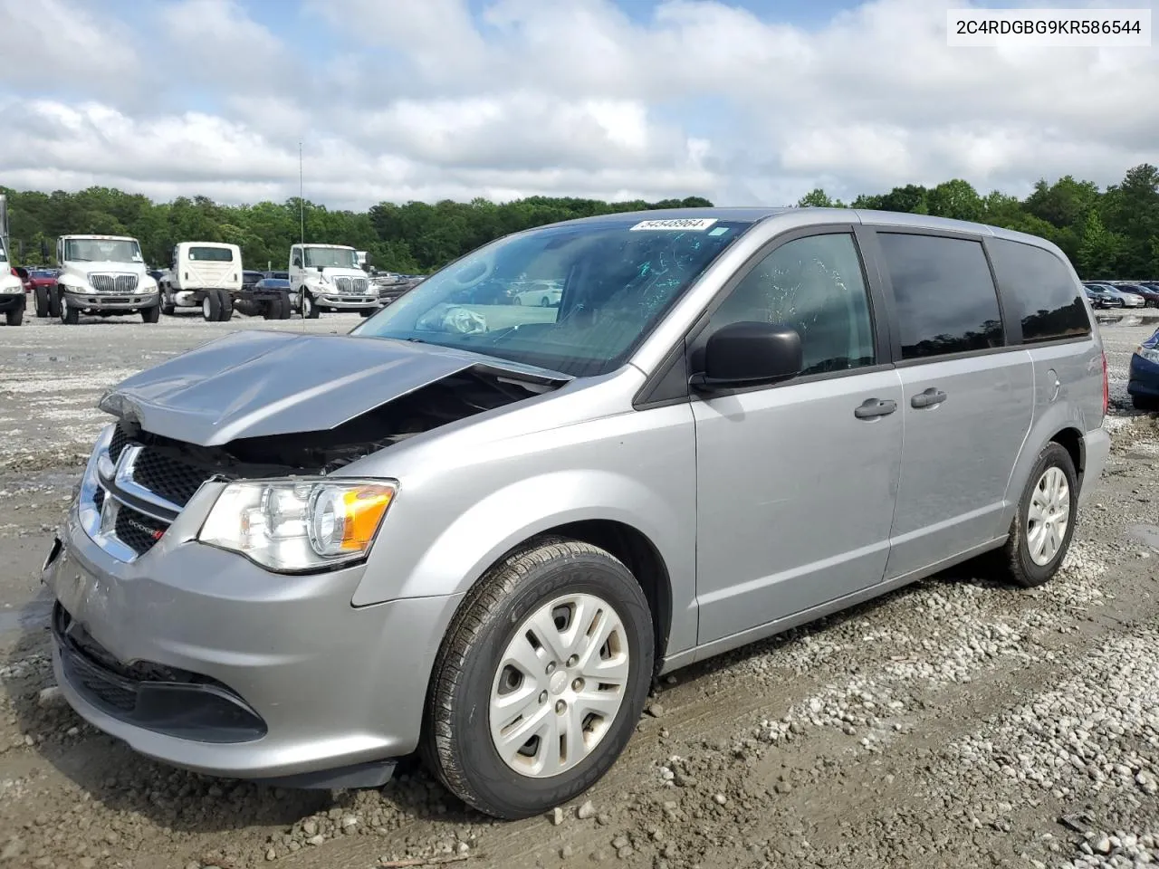 2019 Dodge Grand Caravan Se VIN: 2C4RDGBG9KR586544 Lot: 54548964