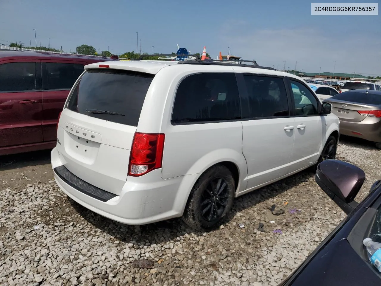 2019 Dodge Grand Caravan Se VIN: 2C4RDGBG6KR756357 Lot: 54604294