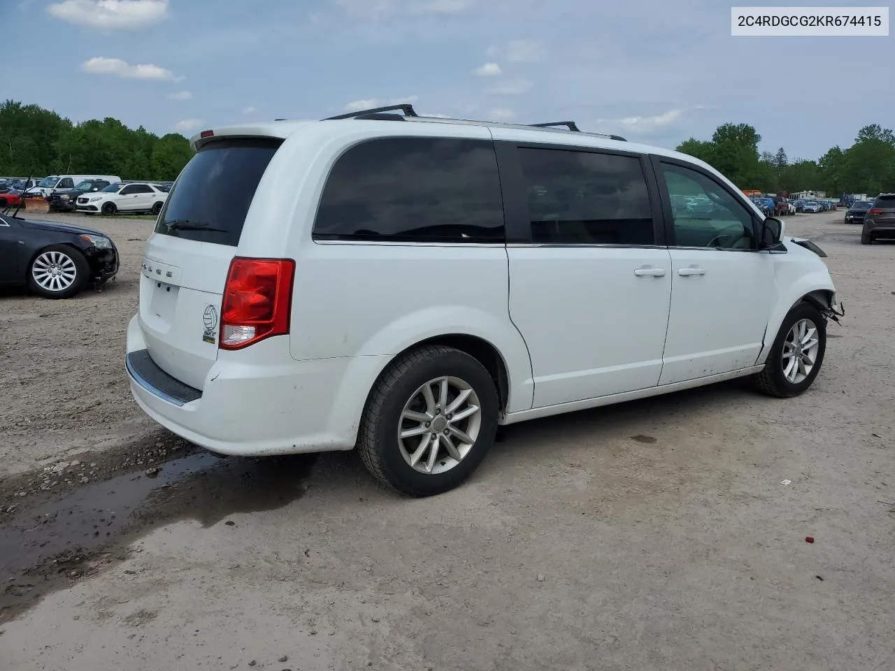 2C4RDGCG2KR674415 2019 Dodge Grand Caravan Sxt