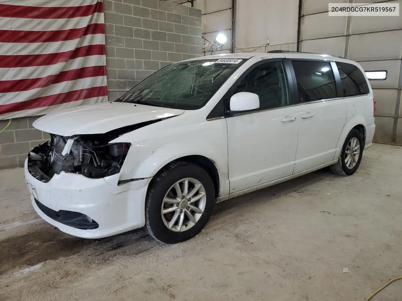 2019 Dodge Grand Caravan Sxt VIN: 2C4RDGCG7KR519567 Lot: 54630414