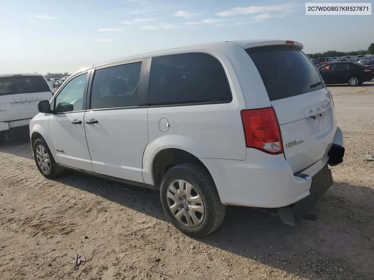 2019 Dodge Grand Caravan Se VIN: 2C7WDGBG7KR527871 Lot: 54736284