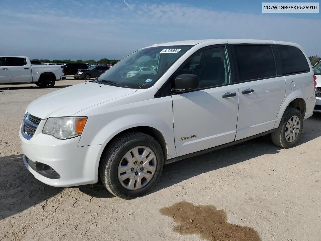 2C7WDGBG8KR526910 2019 Dodge Grand Caravan Se