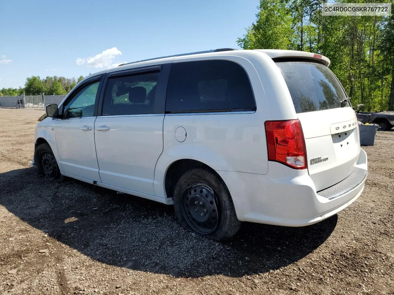 2019 Dodge Grand Caravan Sxt VIN: 2C4RDGCG5KR767722 Lot: 54784914