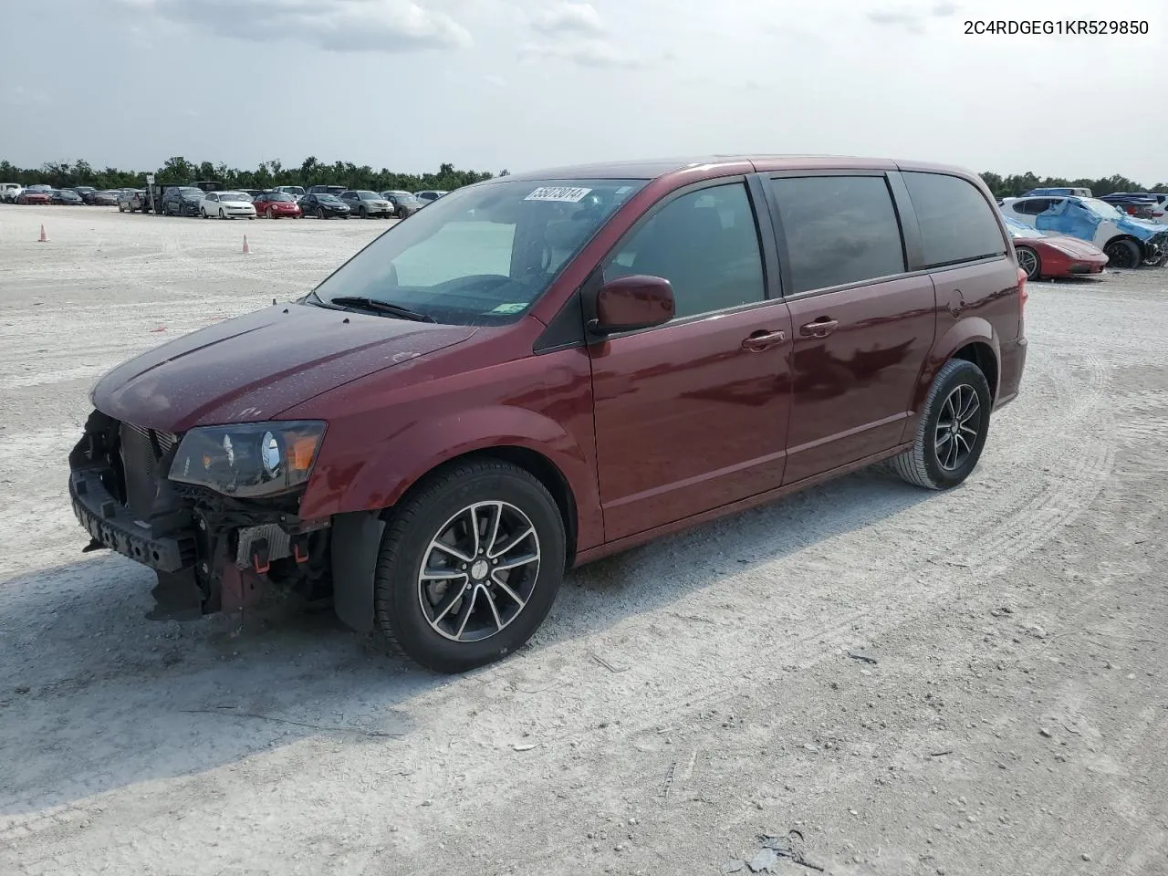 2019 Dodge Grand Caravan Gt VIN: 2C4RDGEG1KR529850 Lot: 55073014